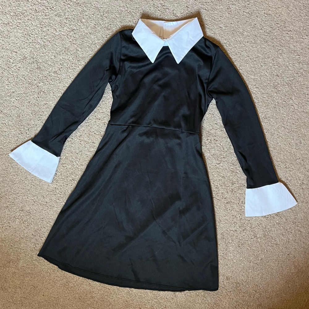 💀 Wednesday Addams Costume - Girls Halloween Outfit Size 4-6 - Like New!